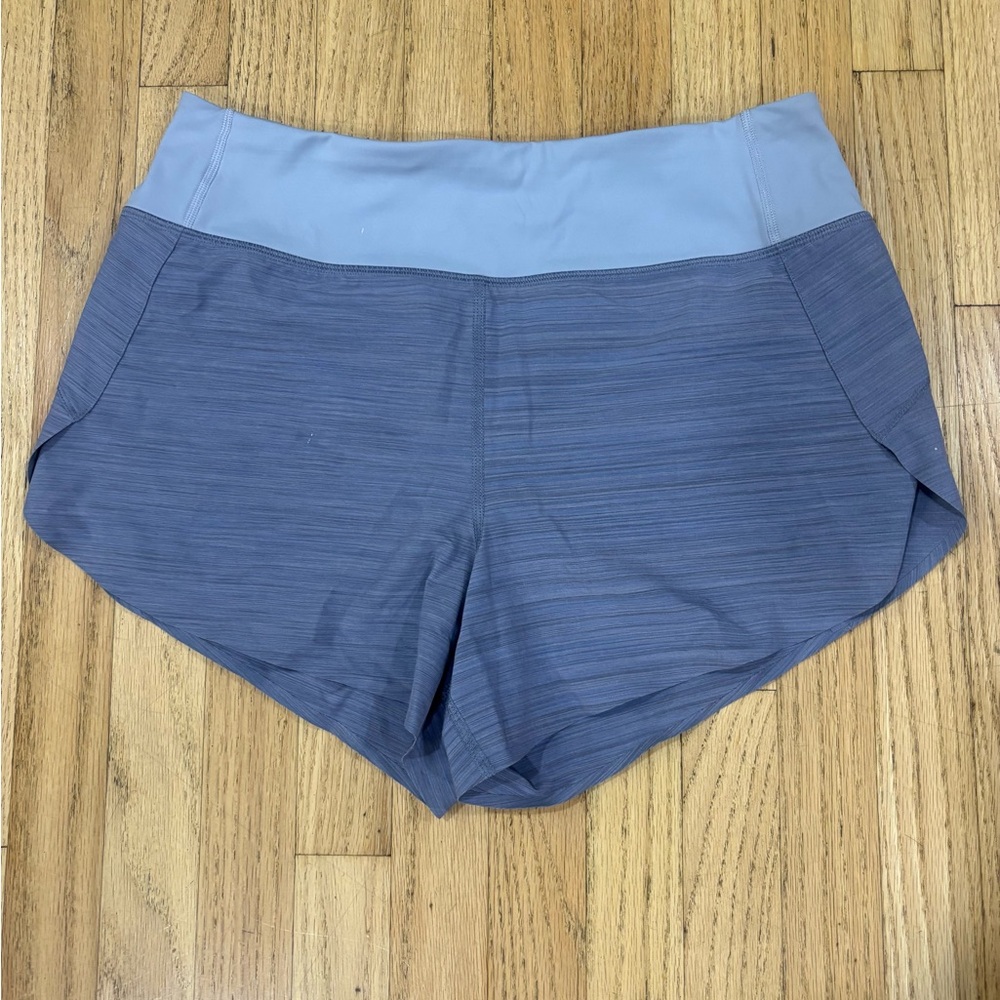 Athleta Two-Tone Violet Athletic Shorts